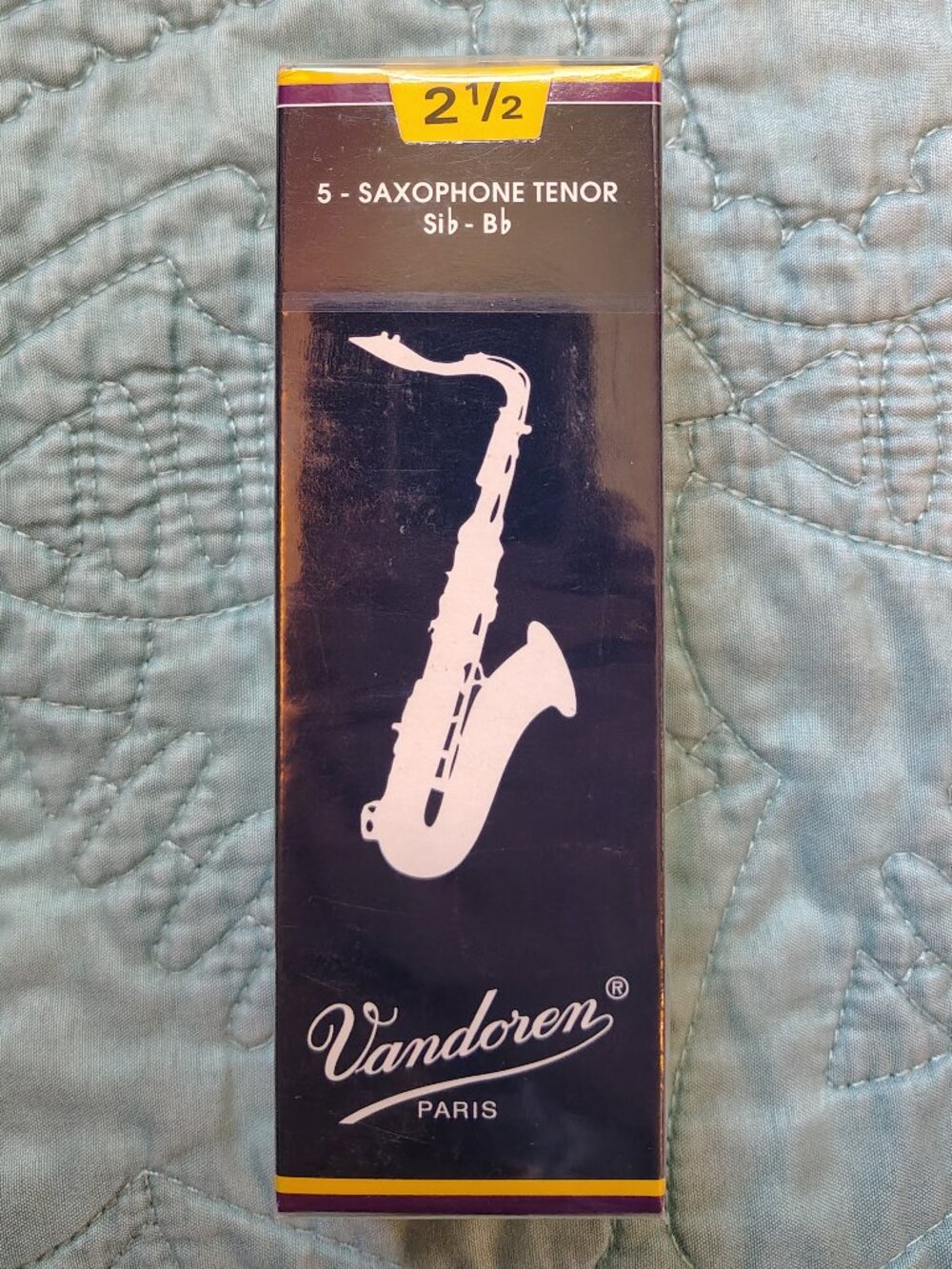 Vandoren Saxophone Tenor Size 2.5 Reeds 5 Pack